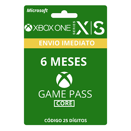 Game Pass Core 6 Meses