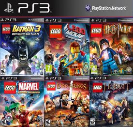 Combo Lego 6 Jogos Mídia Digital Ps3 Psn
