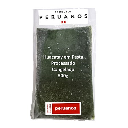 Huacatay em Pasta Processado Congelado 500g