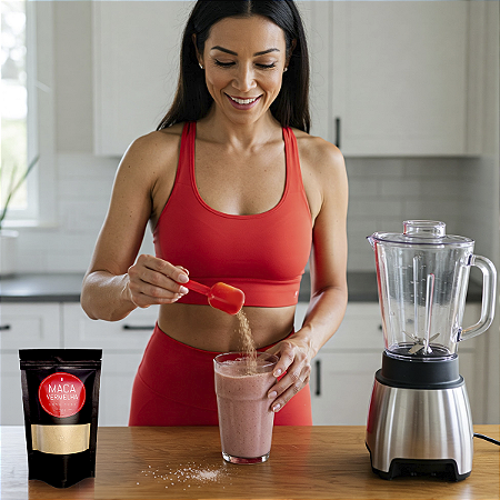 Kit 4 Maca Vermelha Peruana Orgânica 100% Pura Fitness em Pó  250g