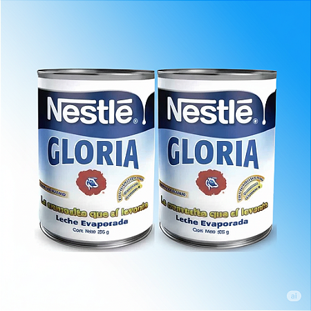 Leite evaporado peruano / Leche evaporada Gloria Nestle 390g kit 2 Leches