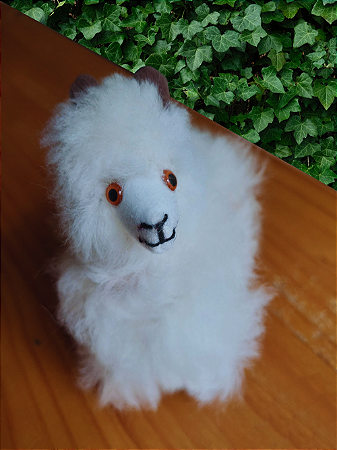 Lhama Super Fofa de pele de Alpaca 16 x 12 x 06