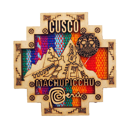 Ímã de geladeira "Chakana" em alto relevo