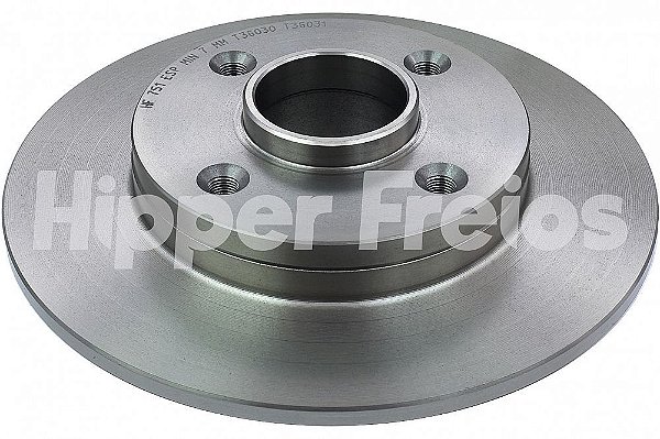 PAR DISCO DE FREIO TRASEIRO COM CUBO PICASSO, PALLAS  HF751