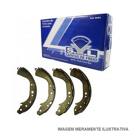 JOGO SAPATA LONA DE FREIOS L200 L300 PAJERO 1986/...