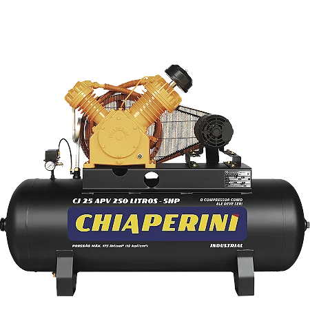 Compressor 25/250L 175PSI Trif 220/380V s/motor  2P CJ25APV250L CHIAPERINI