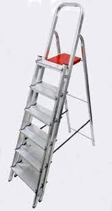 Escada Dupla Aluminio 6 Degraus 120 kilos