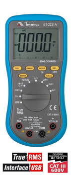 Multimetro Digital USB CATIII ET2231A Minipa