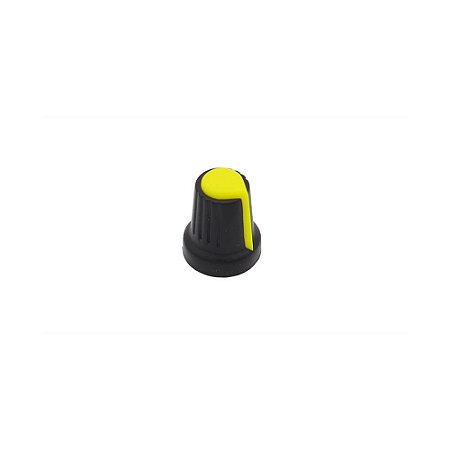 Botão Knob WH148 para Potenciômetro - Amarelo