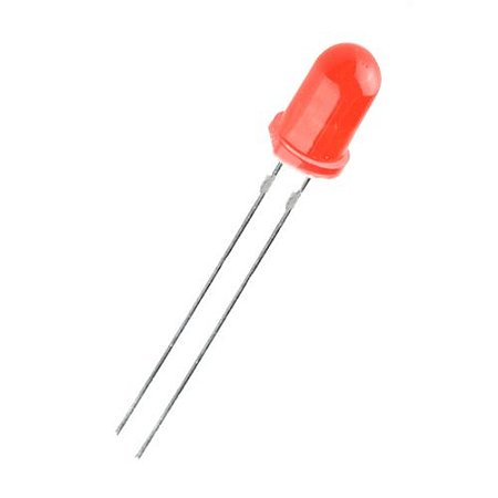 LED Difuso 5mm Vermelho