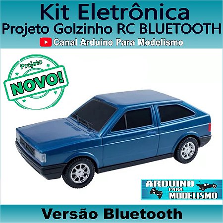 Projeto Gol Quadrado RC Bluetooth - Arduino p/ Modelismo - Kit Eletrônica