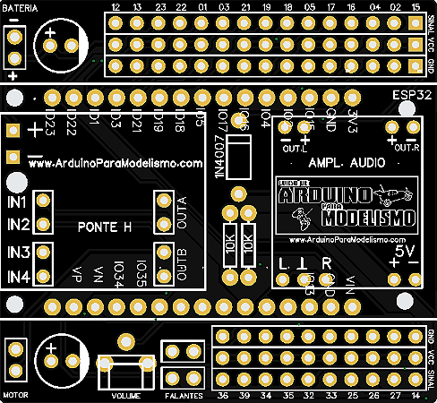 Placa Esp32 Arduino para Modelismo