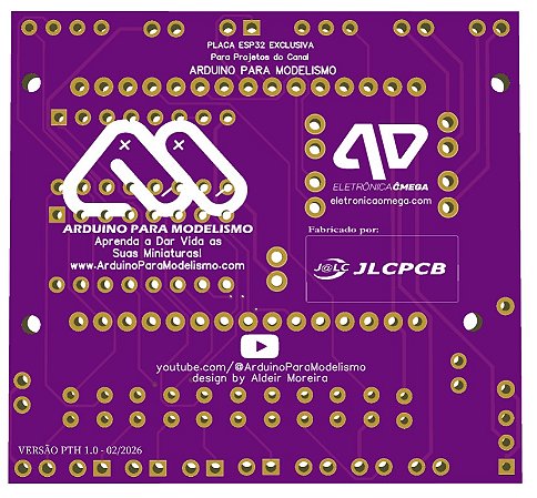 Placa Esp32 Arduino para Modelismo - Versão atualizada