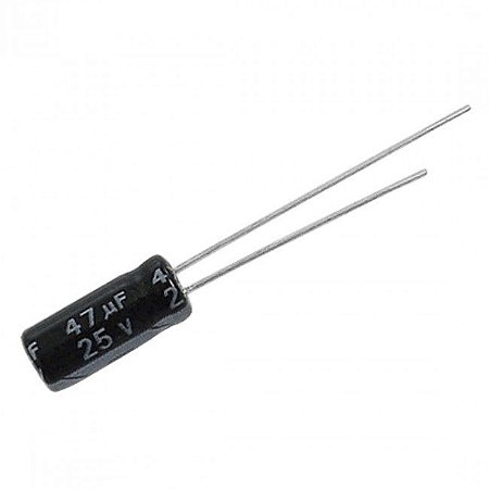 Capacitor Eletrolítico 47uF x 25V