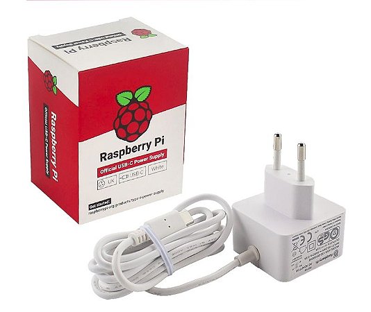 Fonte Oficial Rasbperry Pi 4 USB-C