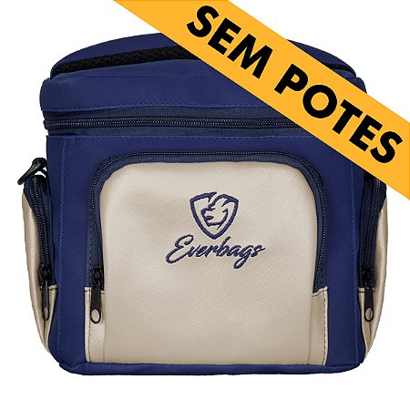 Bolsa Térmica Fitness Master Azul/Creme