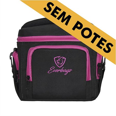 Bolsa Térmica Master Preto/Rosa