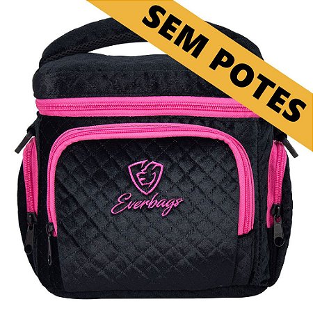 Bolsa Térmica Master Preto/Rosa Matelassê