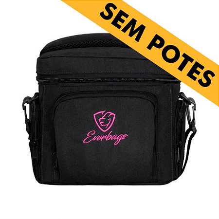 Bolsa Térmica Master Preto/ Logo Rosa