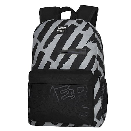 Mochila Premium Cinza/Preto