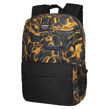 Mochila Premium Preto/Laranja