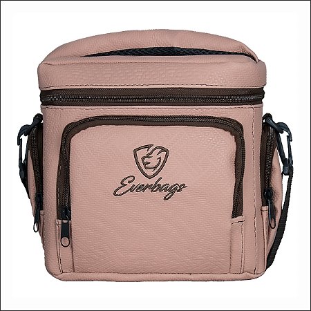 Bolsa Térmica Fitness Rosa com Marrom