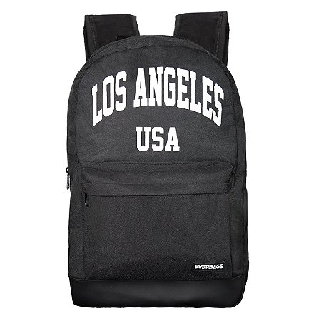 Mochila School Los Angeles Black & White