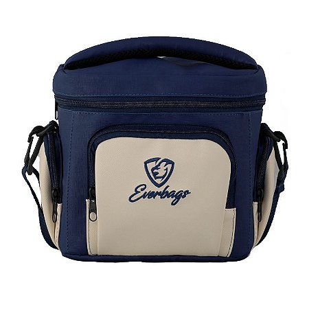 Bolsa Térmica Fitness Master Azul/Creme