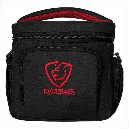 Bolsa Térmica Fitness Master Preto/Vermelho