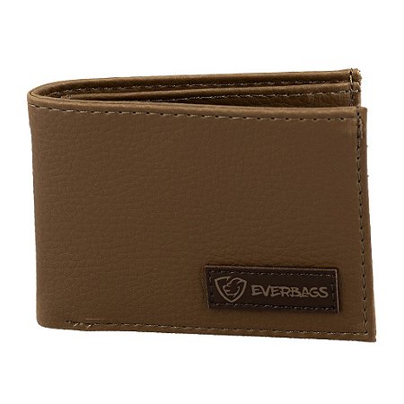 Carteira Masculina Porta Notas Cartão Everbags Caramelo