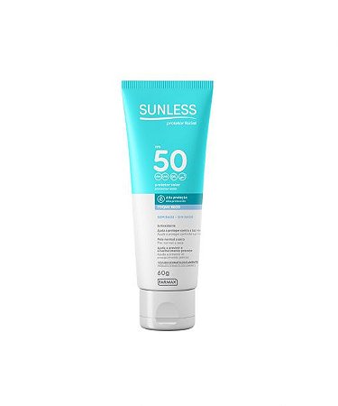 Protetor Solar Facial Sunless FPS 50 (60g) - Farmax