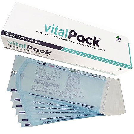Envelope Auto Selante para Esterilização (200UN) - VitalPack