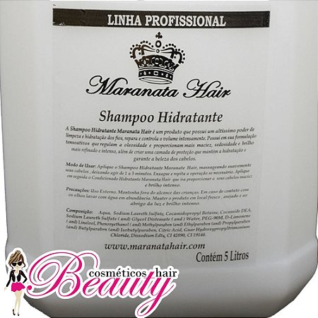 Shampoo Hidratante Maranata Hair 5 litros