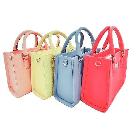 Bolsa Tiracolo Estruturada Colors Modelo Lady Marca Lefity