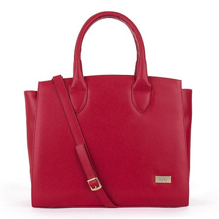 Bolsa de Ombro Feminina Cor Vermelho Modelo Elena da Marca Lefity