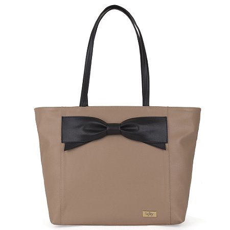 Bolsa Sacola Shopper Bag Carmela Lefity Cor Nude