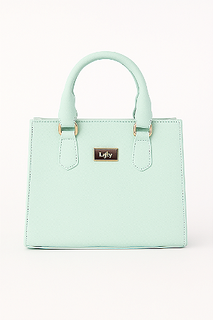 Bolsa Tiracolo Estruturada Cor Verde Mentha Modelo Lady Marca Lefity