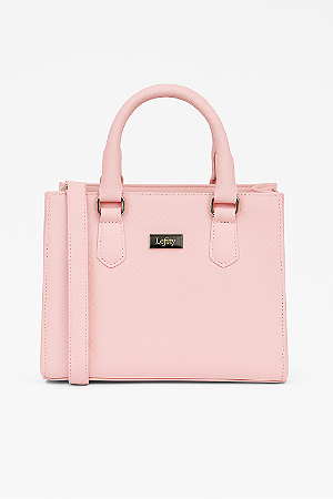 Bolsa Tiracolo Estruturada Cor Rosa BB Modelo Lady Marca Lefity