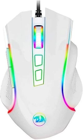 Mouse Gamer Redragon Griffin RGB 7200dpi - Branco