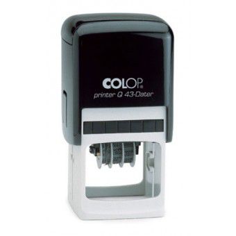 Carimbo Datador Colop Printer Q 43-Dater - 43x43 mm