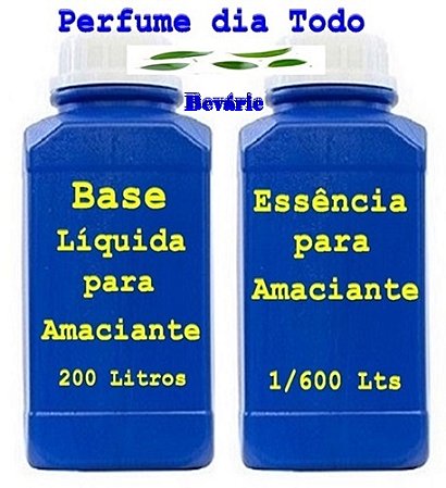 Base para Amaciante 1 Kg Base Líquida e Essência faz 200 Lts