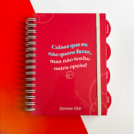 Planner Coisas Que Não Quero Fazer - 2026 Vermelho - EDIÇÃO LIMITADA