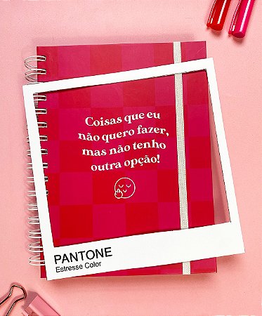Planner - Coisas Que Não Quero Fazer -  2023 - Capa Xadrez - EDIÇÃO LIMITADA