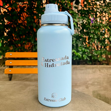 Garrafa Térmica Azul Bebê - 950ML