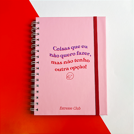 Caderno Coisas que não quero fazer