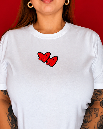 Camiseta Corações Dia Dos Namorados - Edição Limitada