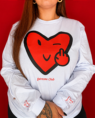 Camiseta Manga Longa Coração - Dia dos Namorados - Edição Limitada