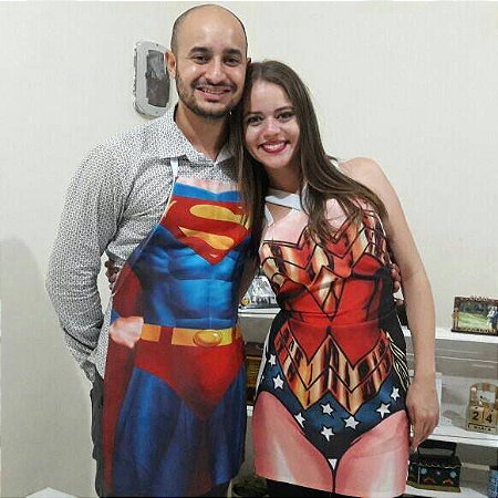 Casal Super Homem e Mulher Maravilha