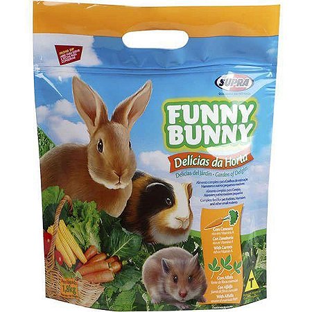 Ração Para Coelho E Roedores Funny Bunny Supra 1,8kg