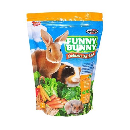 Ração Para Roedores Delícias Da Horta Funny Bunny Supra 500g